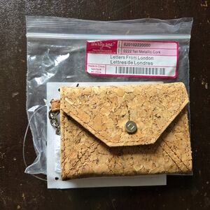 thirty-one Tan Metallic Cork Card & Key Holder